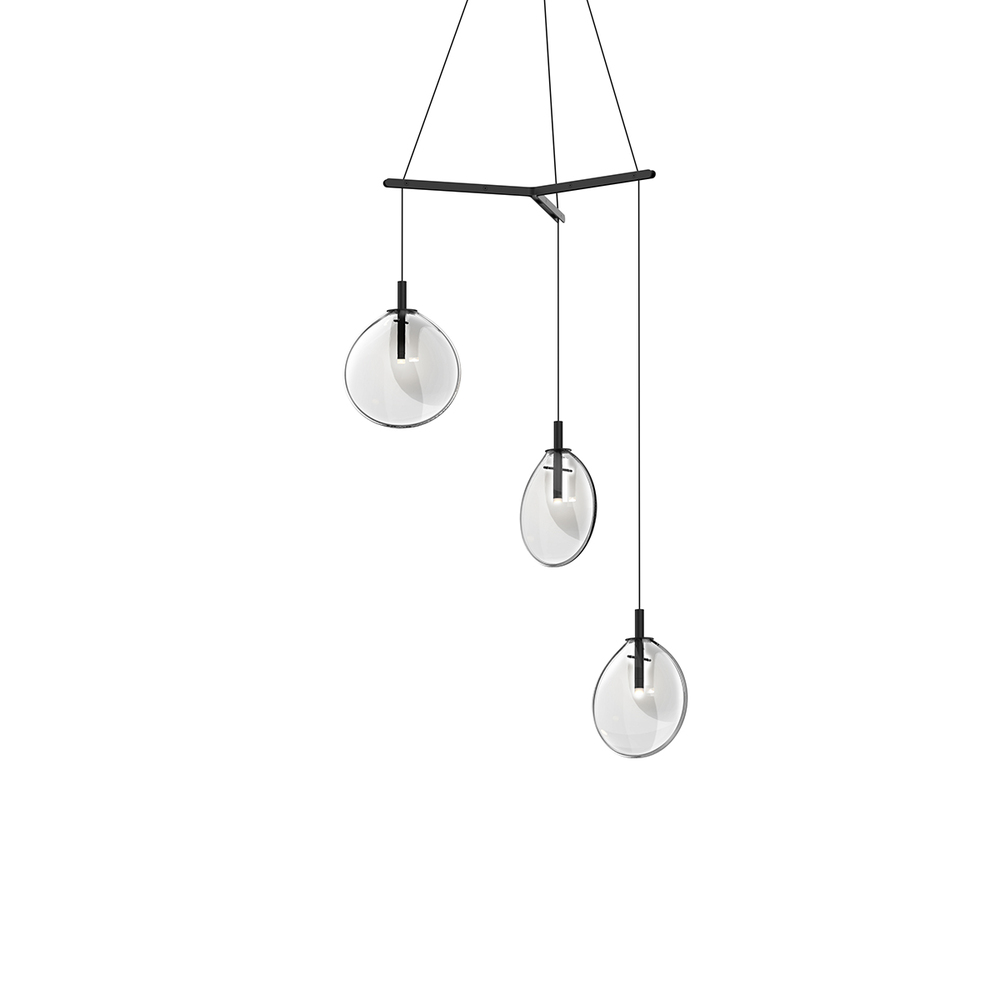 Small 3-Light Tri-Spreader LED Pendant