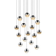 Sonneman 2923.01-MED - 16-Light Square Medium LED Pendant