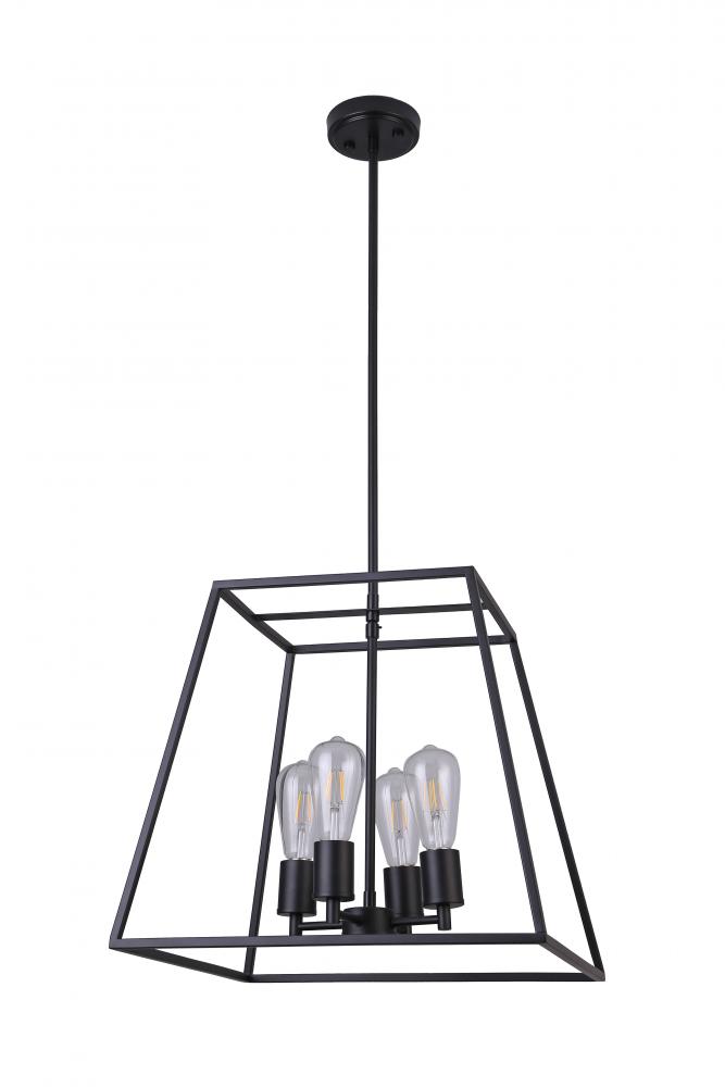 18" Pendant in black finish with replaceable socket rings in Black, Chrome and Gold