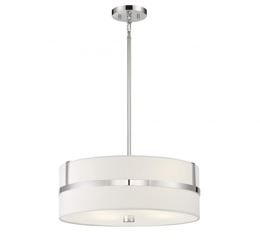 4-light Pendant In Polished Nickel