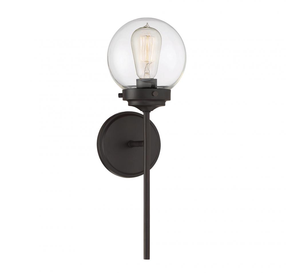 1-Light Wall Sconce in Oil Rubbed Bronze