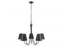 Savoy House Meridian CA M100142MBK - 5-Light Chandelier in Matte Black