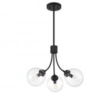 Savoy House Meridian CA M10057MBK - 3-Light Chandelier in Matte Black