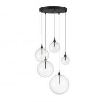 Savoy House Meridian CA M10099ORB - 5-Light Pendant in Oil Rubbed Bronze