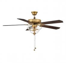 Savoy House Meridian CA M2019NBRV - 52" 2-Light Ceiling Fan in Natural Brass