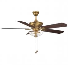 Savoy House Meridian CA M2026NBRV - 52" 2-Light Outdoor Ceiling Fan in Natural Brass