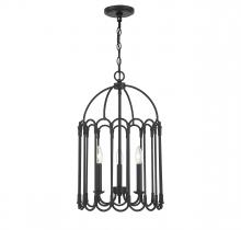 Savoy House Meridian CA M30011MBK - 3-Light Pendant in Matte Black