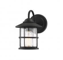 Savoy House Meridian CA M50014BK - 1-Light Outdoor Wall Lantern in Matte Black