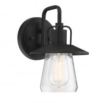 Savoy House Meridian CA M50022BK - 1-Light Outdoor Wall Lantern in Matte Black
