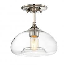 Savoy House Meridian CA M60017PN - 1-Light Ceiling Light in Polished Nickel