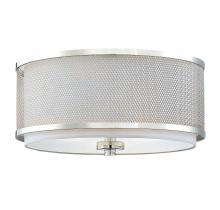 Savoy House Meridian CA M60018PN - 3-Light Ceiling Light in Polished Nickel