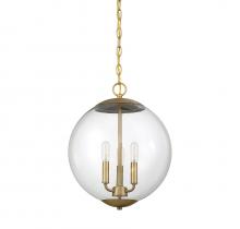 Savoy House Meridian CA M70060NB - 3-Light Pendant in Natural Brass