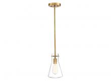 Savoy House Meridian CA M70063NB - 1-Light Pendant in Natural Brass