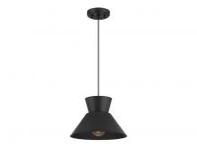 Savoy House Meridian CA M7049MBK - 1-Light Pendant in Matte Black