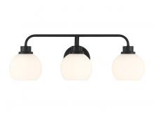 Savoy House Meridian CA M80081MBK - 3-Light Bathroom Vanity Light in Matte Black