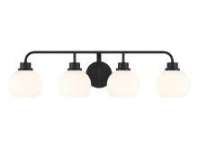 Savoy House Meridian CA M80082MBK - 4-Light Bathroom Vanity Light in Matte Black