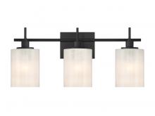 Savoy House Meridian CA M80084MBK - 3-Light Bathroom Vanity Light in Matte Black