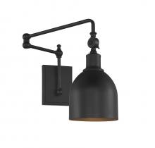 Savoy House Meridian CA M90019MBK - 1-Light Adjustable Wall Sconce in Matte Black