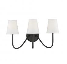 Savoy House Meridian CA M90056ORB - 3-Light Wall Sconce in Oil Rubbed Bronze