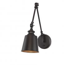 Savoy House Meridian CA M90089ORB - 1-Light Adjustable Wall Sconce in Oil Rubbed Bronze (Set of 2)