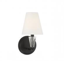 Savoy House Meridian CA M90102MBK - 1-Light Wall Sconce in Matte Black