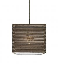 Besa Lighting 1JT-KIRK12-LED-BR - Besa, Kirk 12 Cord Pendant, Bronze Finish, 1x9W LED