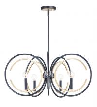 Maxim 12505BKGLD - Clip 5-Light Chandelier