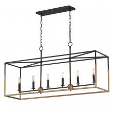 Maxim 28626BKWBR - SoHo-Linear Pendant