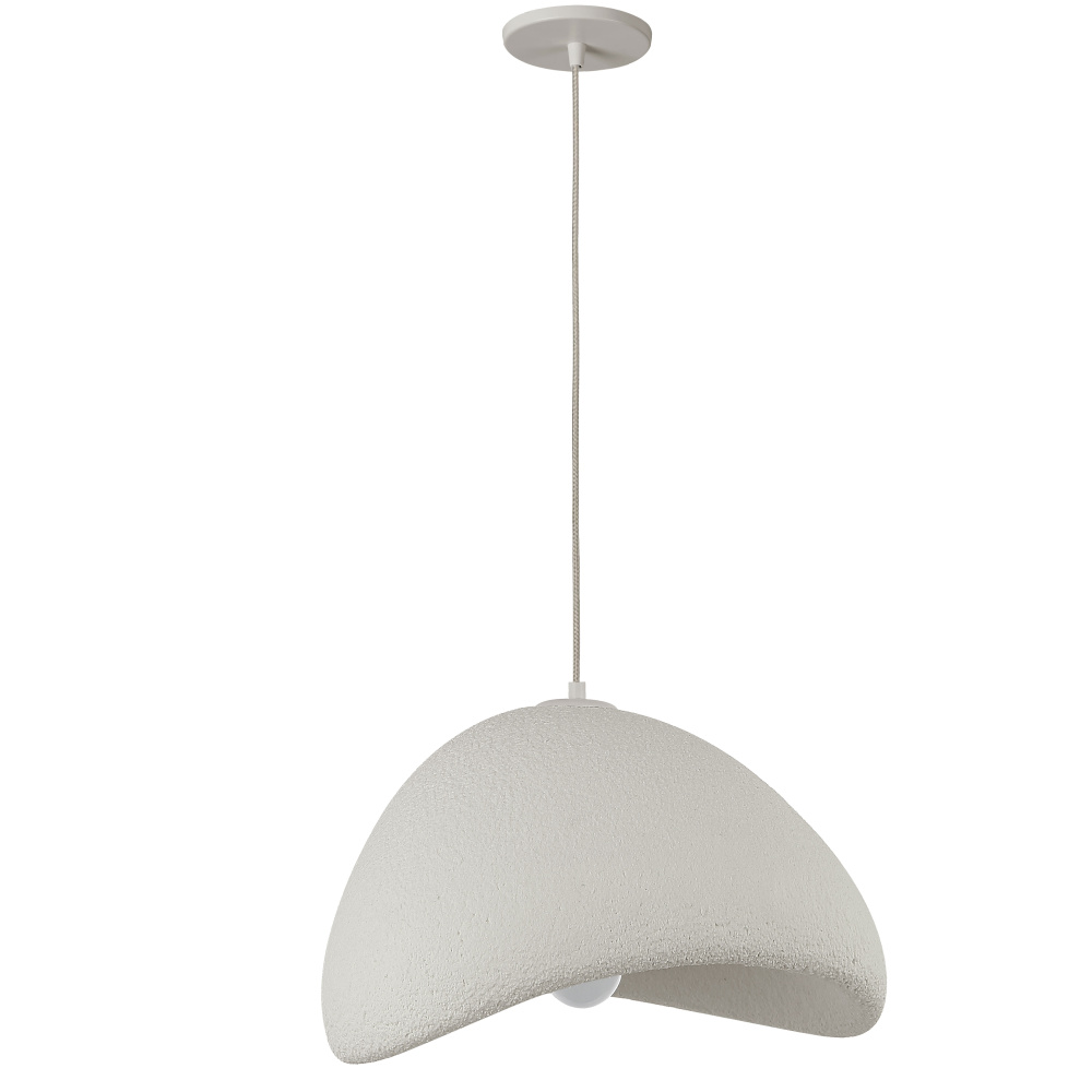1 Light Pendant in Matte Linen