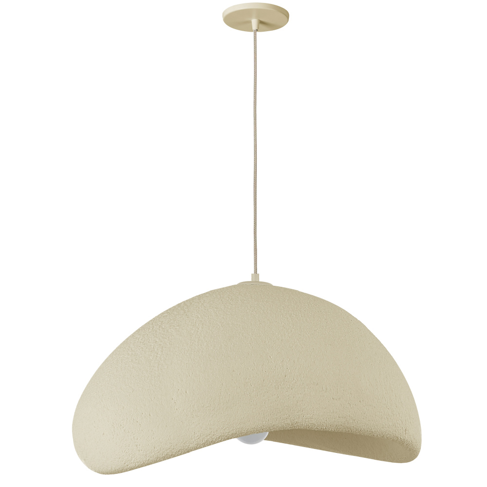 1 Light Pendant in Matte Beige