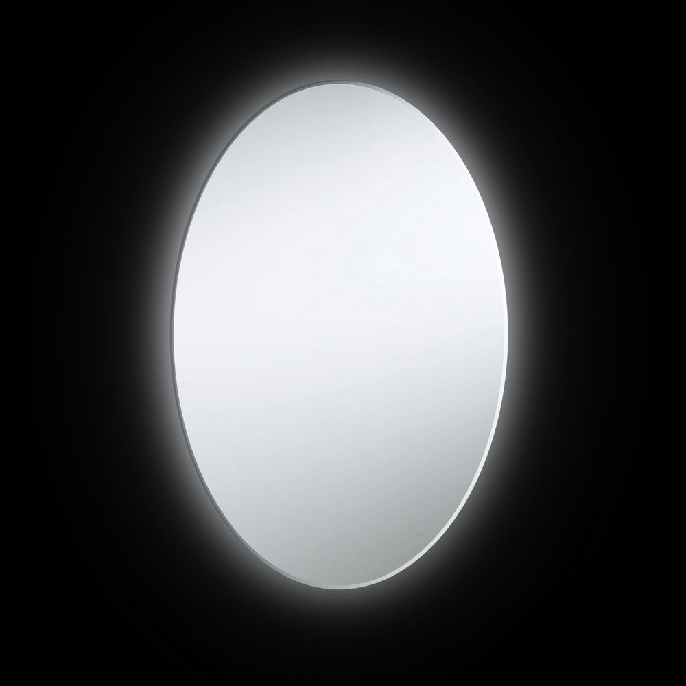 17W Oval Mirror, Backlit 28x23 Inch