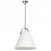 Dainolite EMP-111P-719-PC - 1LT Emperor Pendant P Chrome w/Off White Shade