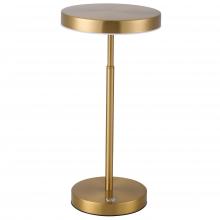 Dainolite FCE-1510LEDT-AGB - 10W Table Lamp, Aged Brass w/ White Acrylic Diffuser