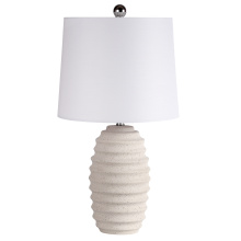 Dainolite TMR-213T-MW - 1LT Table Lamp, MW w/ WH shade