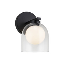 Matteo Lighting W60701BKCL - Derbishone Wall Sconce