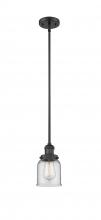 Innovations Lighting 201S-BK-G52 - Bell - 1 Light - 5 inch - Matte Black - Stem Hung - Mini Pendant