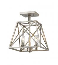 Z-Lite 447SF-AS - 3 Light Semi Flush Mount