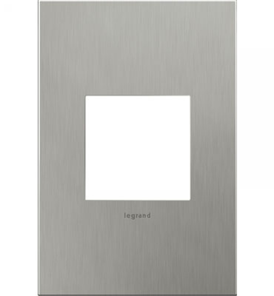Brushed Stainless Steel, 1-Gang Wall Plate