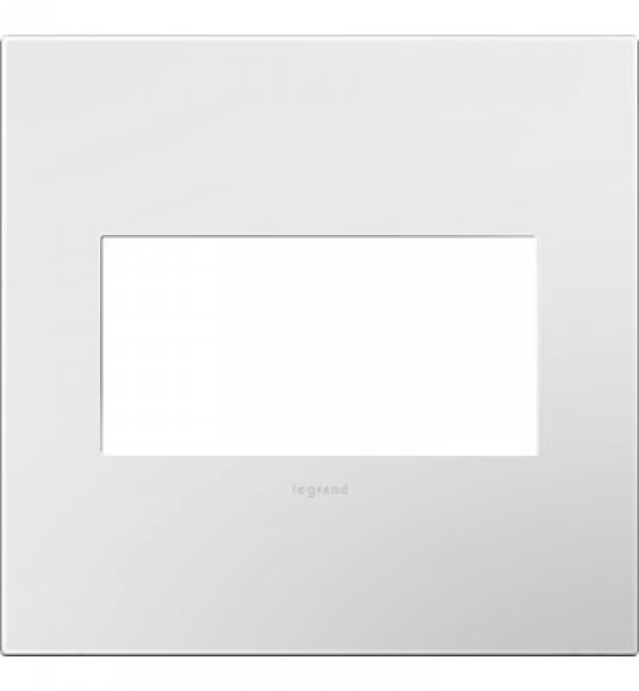 Gloss White-on-White, 2-Gang Wall Plate