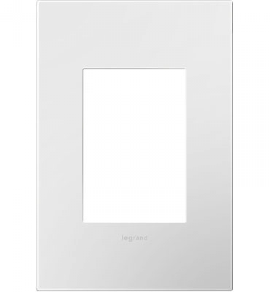 Gloss White-on-White, 1-Gang + Wall Plate
