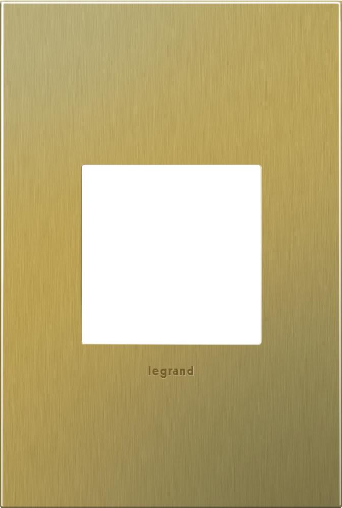 Brushed Brass, 1-Gang Wall Plate