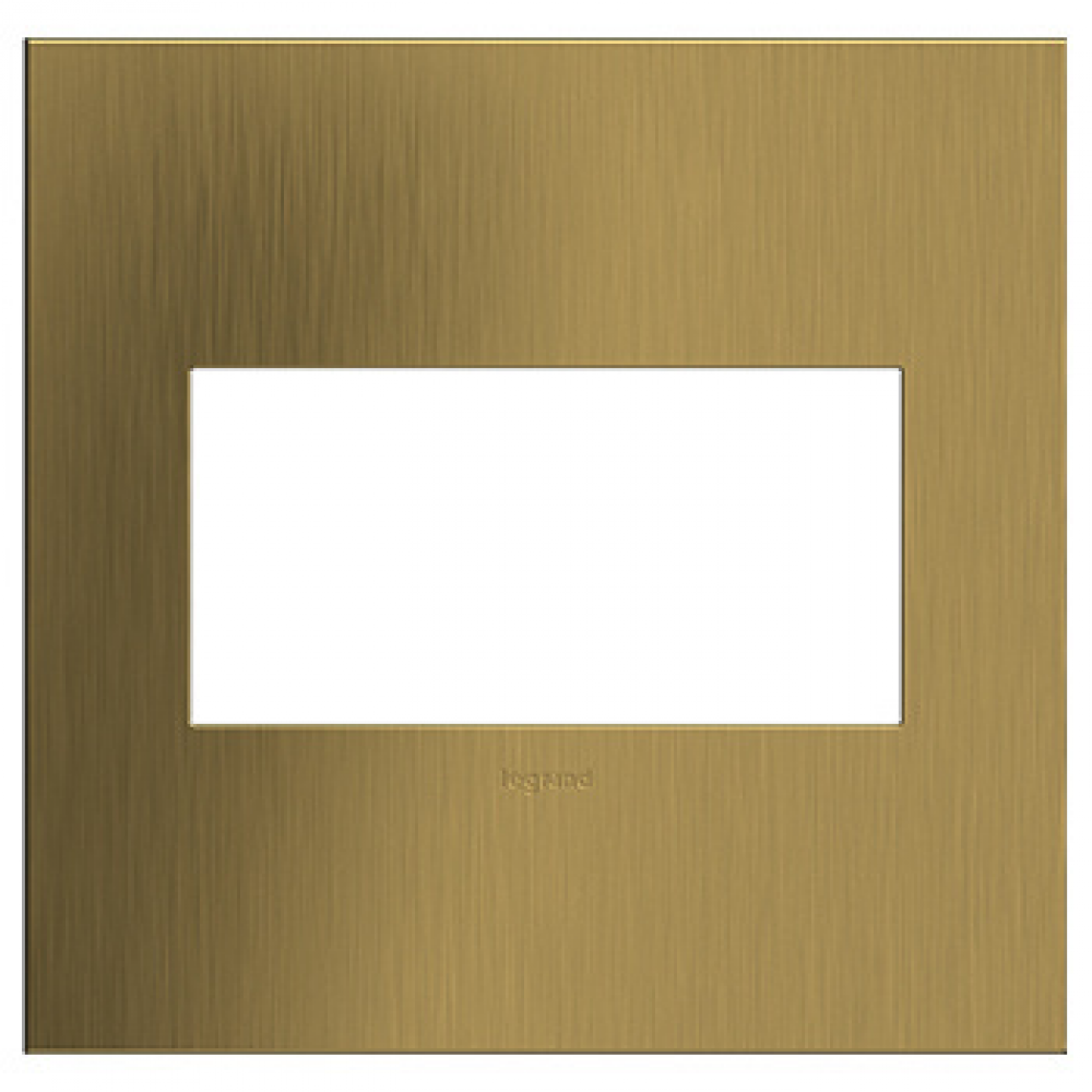 Brushed Satin Brass, 2-Gang  Wall Plate