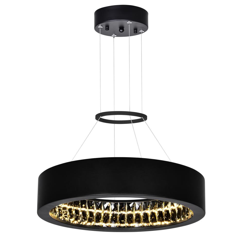 Rosalina LED Chandelier With Matte Black Finish