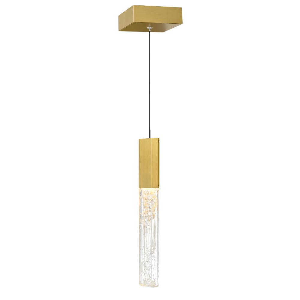Greta Integrated LED Brass Mini Pendant