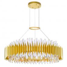 CWI Lighting 1247P39-24-602 - Cityscape 24 Light Chandelier With Satin Gold Finish
