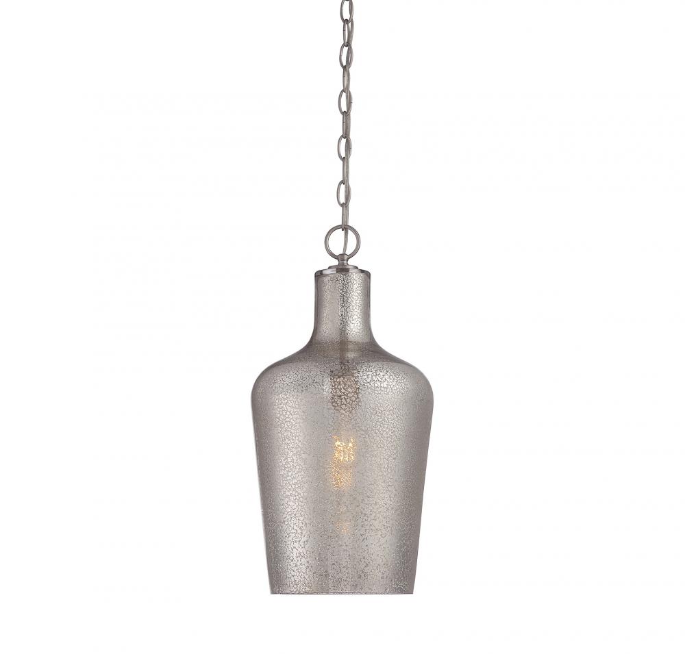 Franklin 1-Light Pendant in Satin Nickel