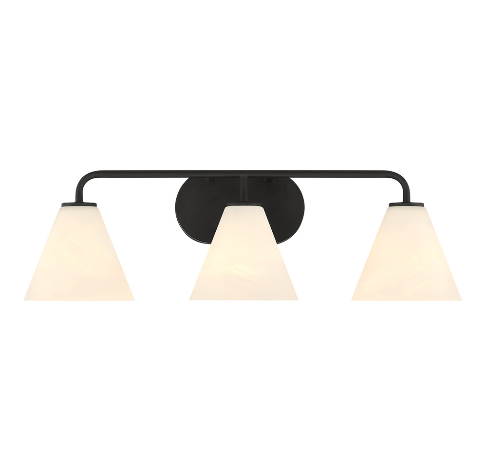 Blair 3-Light Bathroom Vanity Light in Matte Black