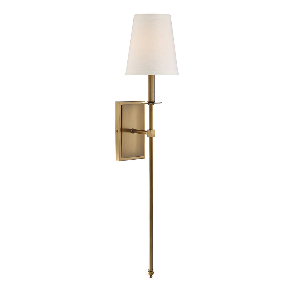 Monroe 1-Light Wall Sconce in Warm Brass