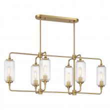 Savoy House Canada 1-3026-6-322 - Holton 6-Light Linear Chandelier in Warm Brass