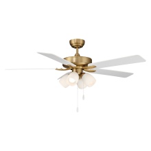 Savoy House Canada M2035NBRV - 52" Ceiling Fan in Natural Brass